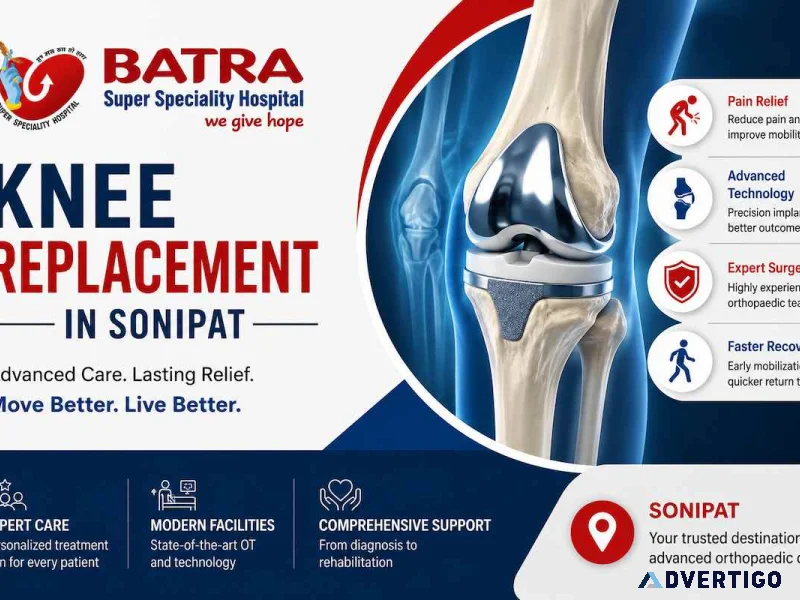 Best knee replacement surgeon in sonipat for joint care
