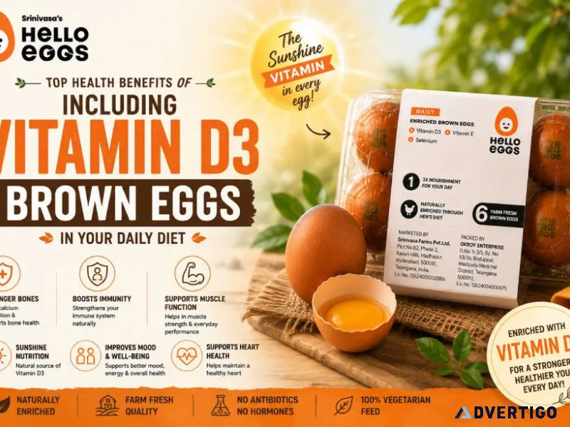 Top health benefits of including vitamin d3 brown eggs