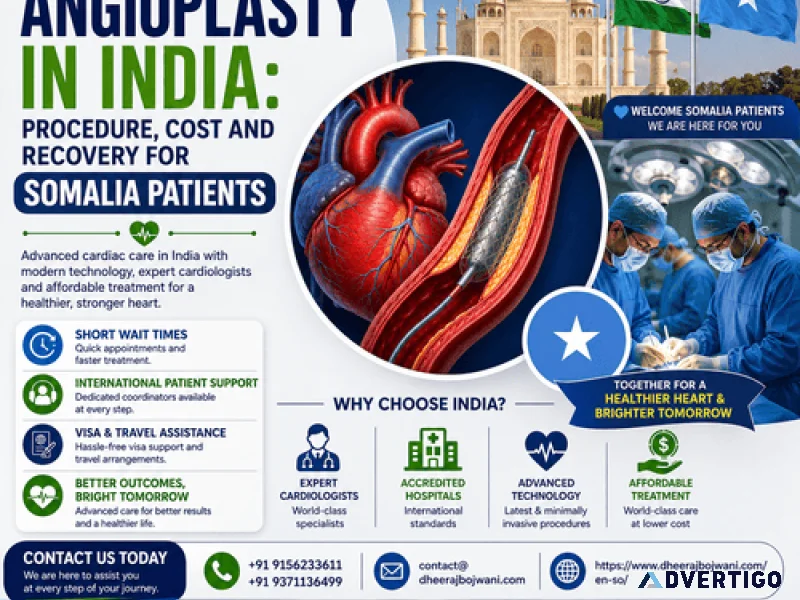 Top angioplasty hospitals in india for somalia patients