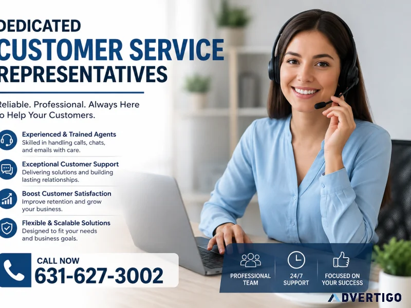 Professional remote customer service representatives