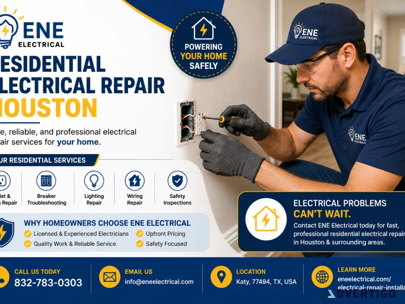 Residential electrical repair houston reliable local service