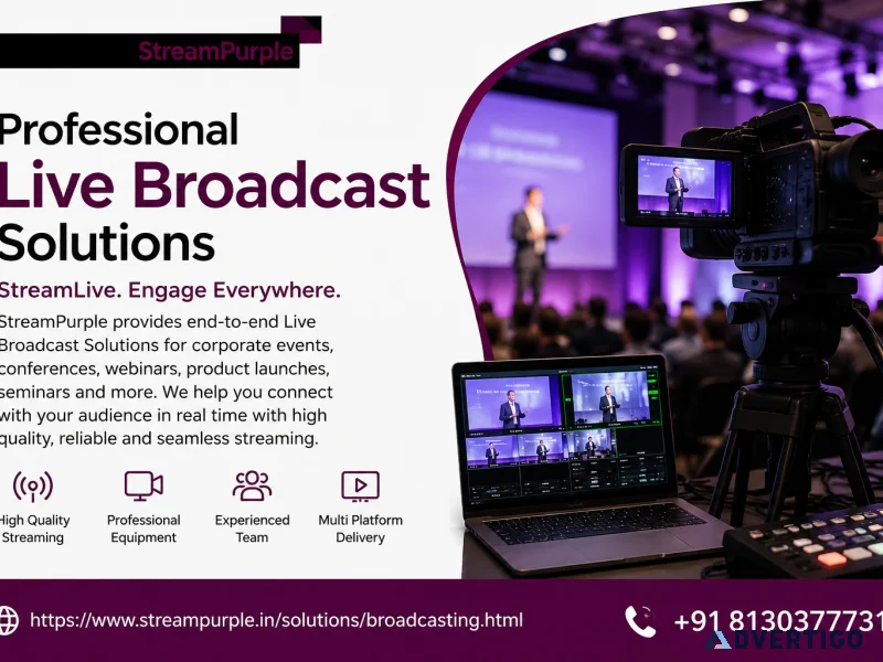Live broadcast solutions streampurple