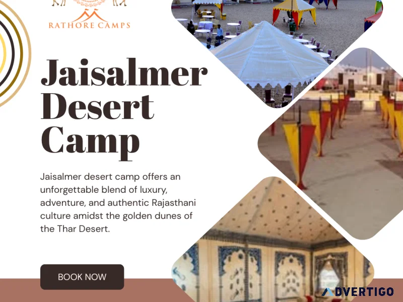 Jaisalmer desert camp create beautiful memories under the dese
