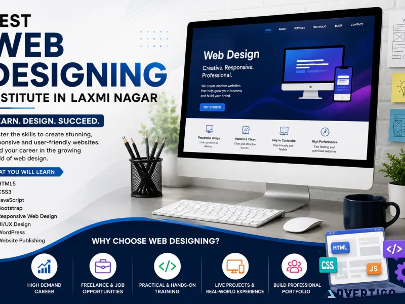 Top web designing institute in laxmi nagar delhi