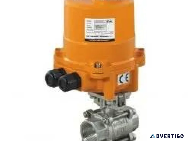 Motorized valve smart efficient flow control solution