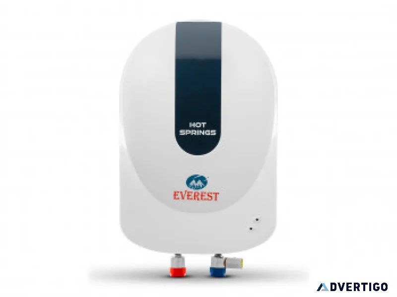 Instant water heater for bathroom kitchen everest