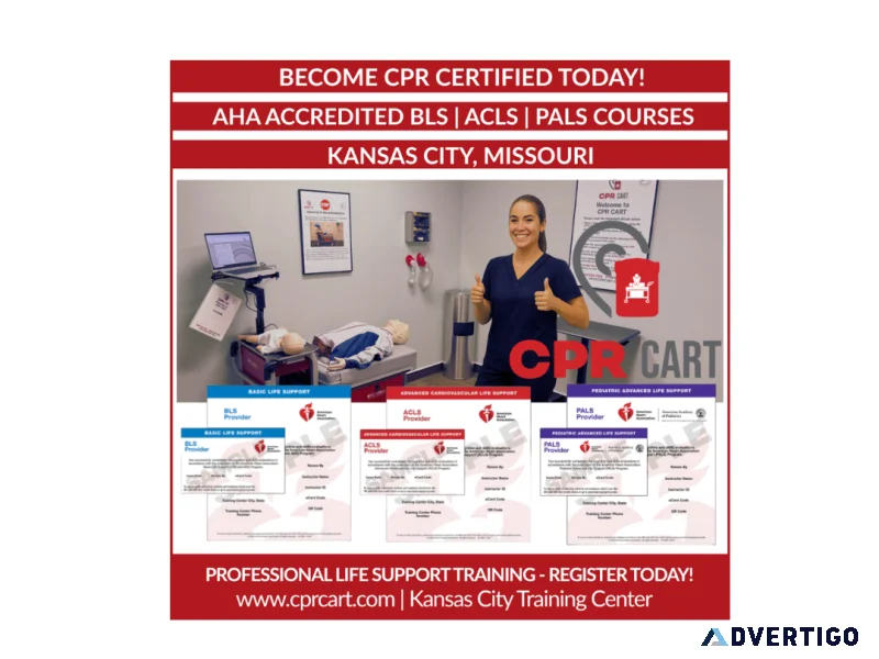 Aha cpr bls certification in kansas city
