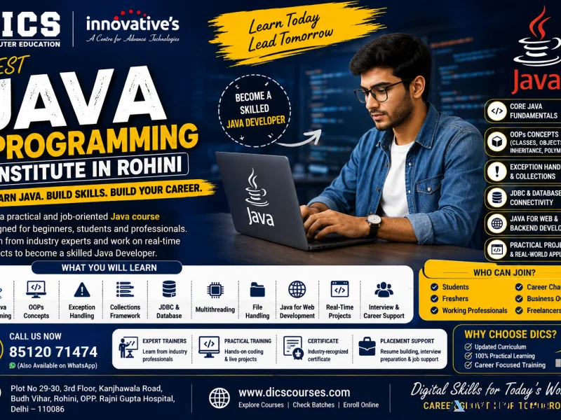 Best java programming institute in rohini learn java build y