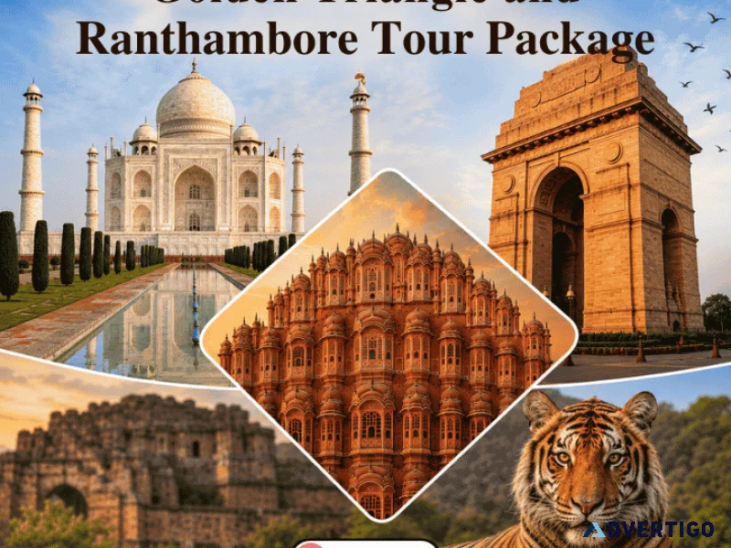 Golden triangle and ranthambore tour package