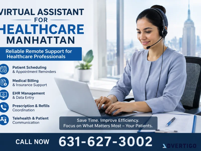 Virtual assistant for healthcare manhattan