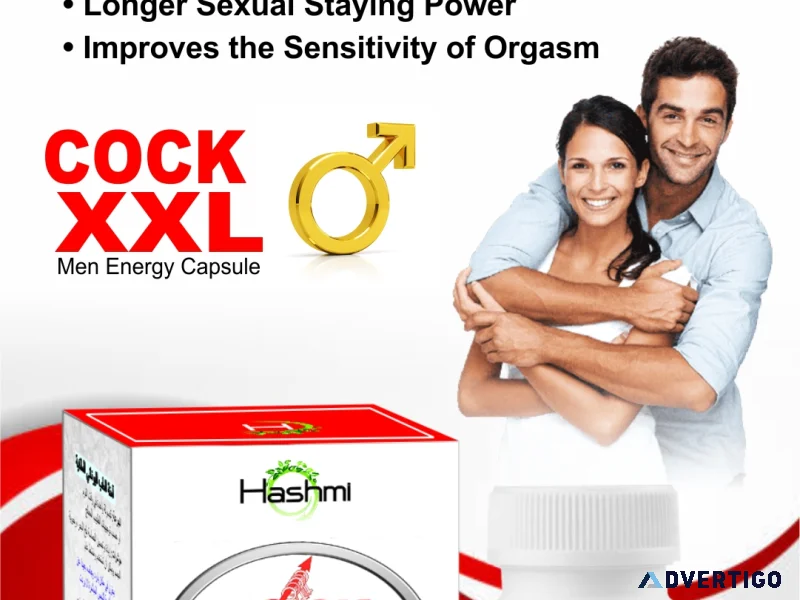 Hashmi cock xxl capsule for men natural herbal formula for stren