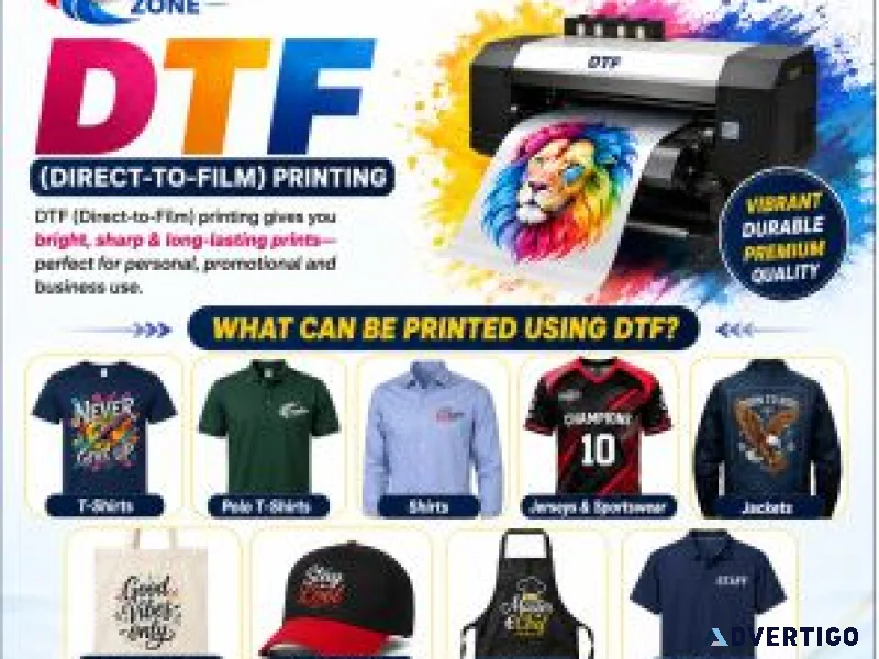 Dtf printing for businesses events brands online printing