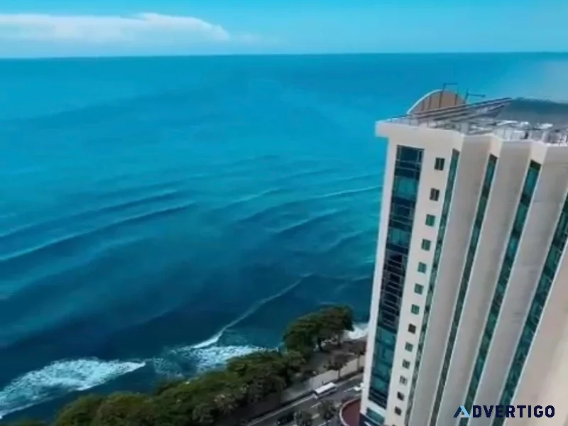 Viva como un rey deleitandose con su vista al mar piso 26