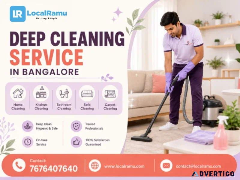 Professional full house deep cleaning services in bangalore