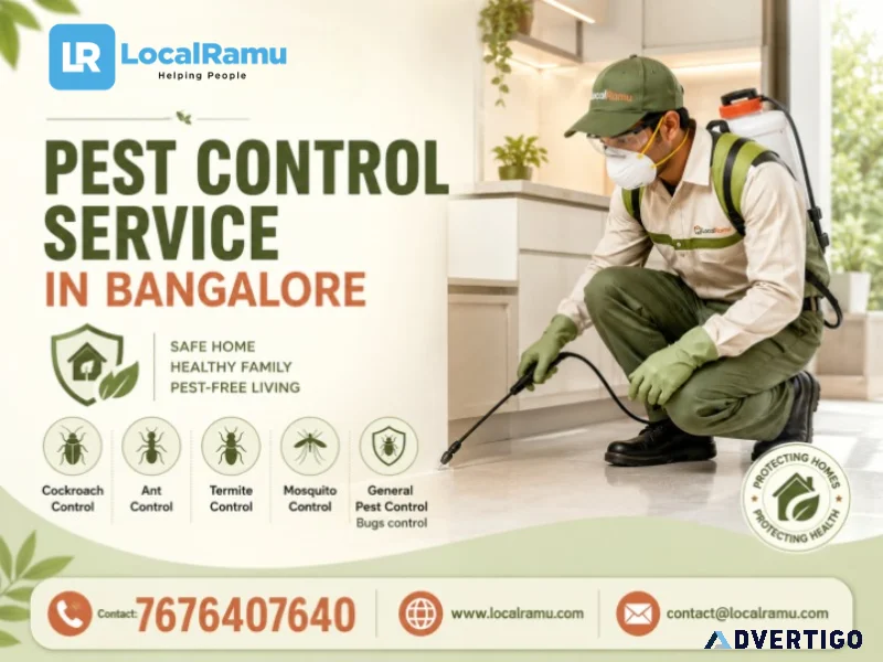 Get rid of pests with localramu pest control service in bangalor