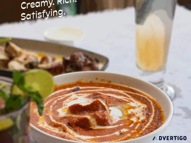 A creamy butter chicken lunch in jaipur