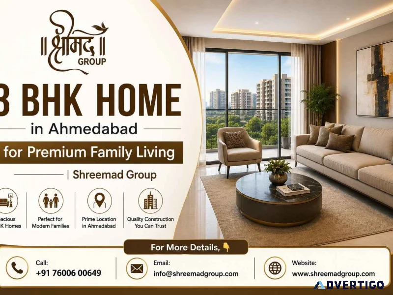 3 bhk home in ahmedabad for premium family living shreemad gro