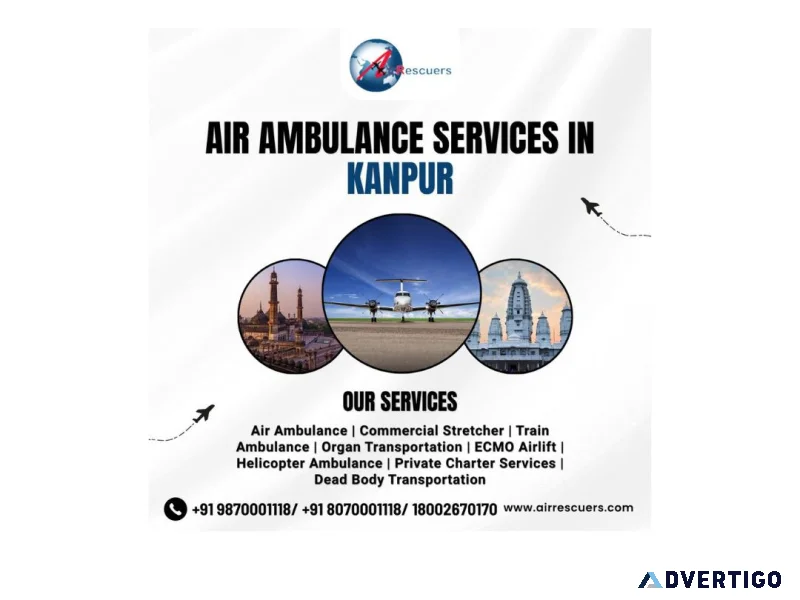 Air ambulance in kanpur for quick patient transfer