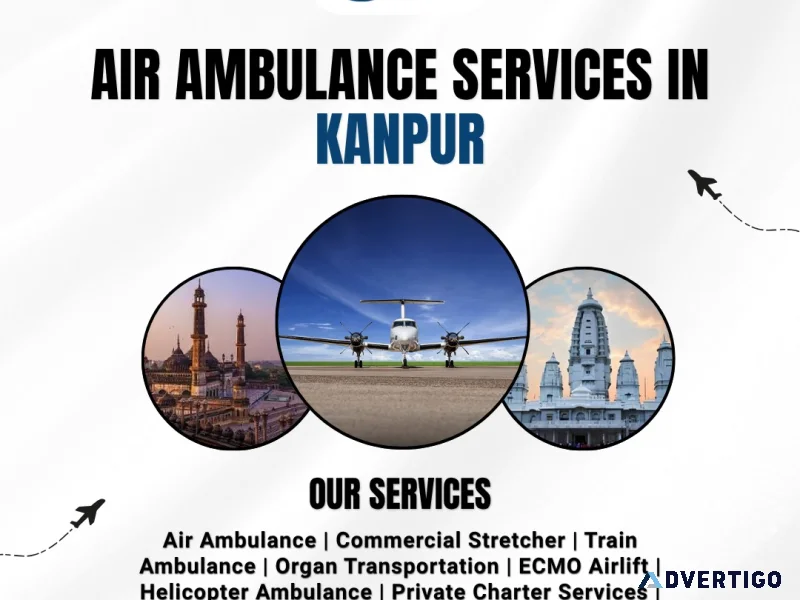 Air ambulance in kanpur for quick patient transfer