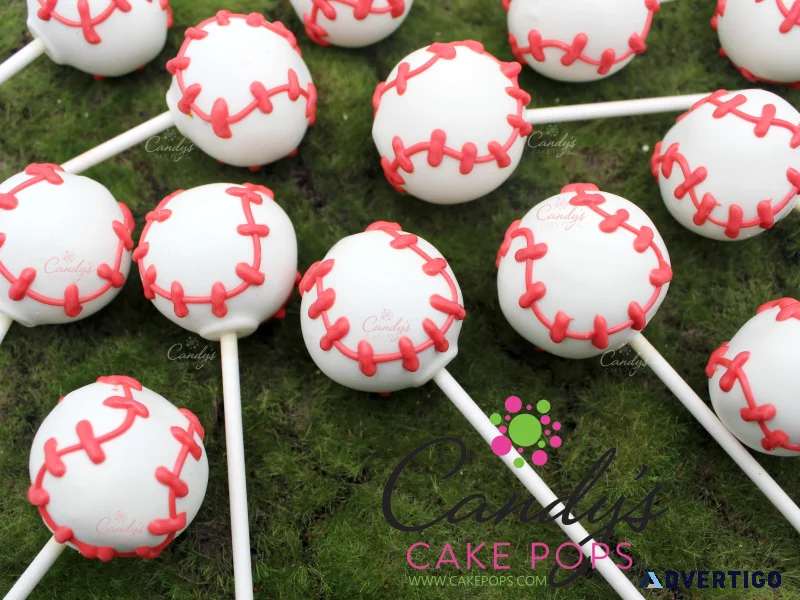 Sports cake pops for game day parties teams sports fans