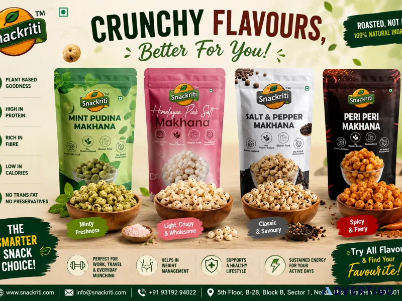 Buy flavoured makhana online crunchy healthy snacks by snack