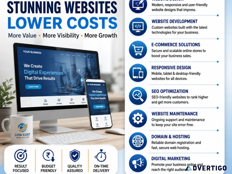 Low cost web design company in chennai affordable web design