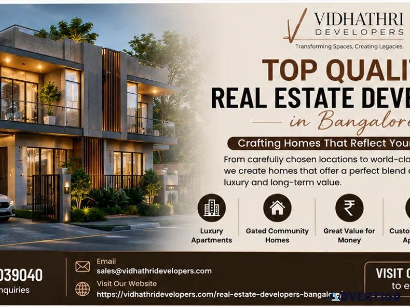 Hire the best real estate company bangalore