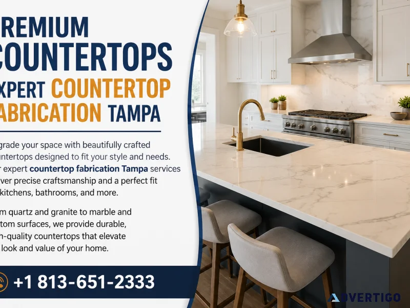 Countertop fabrication tampa custom quartz granite