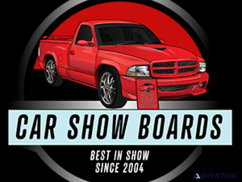 Custom car show display boards by boards by nick