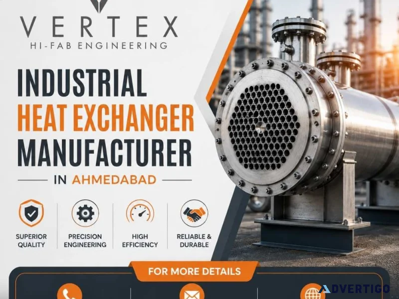 Industrial heat exchanger manufacturer in ahmedabad vertex hi