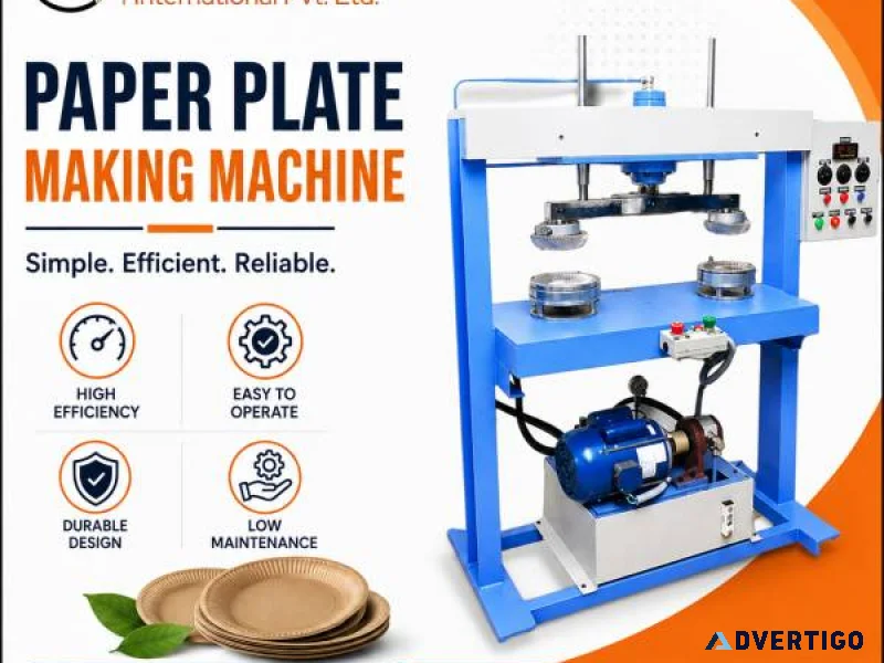 Paper plate making machine