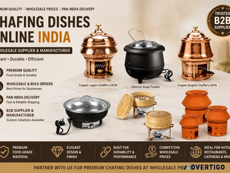 Chafing dishes online india wholesale chafing dish supplier