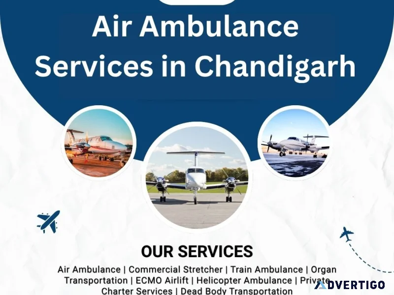 Air ambulance services in chandigarh for emergencies