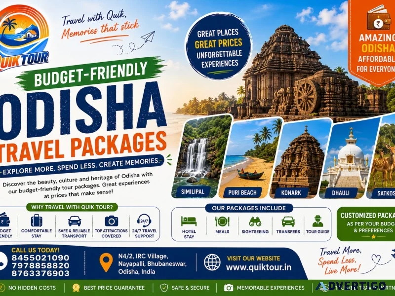 Budget friendly odisha travel packages