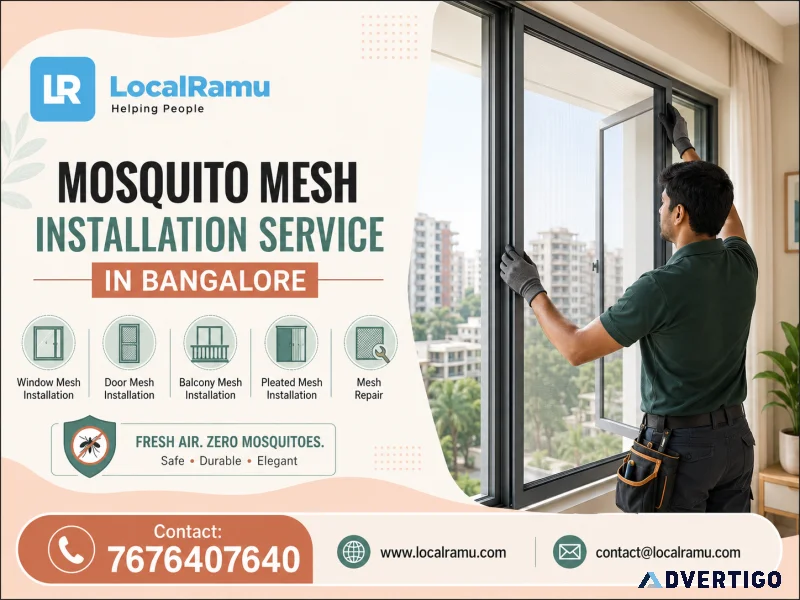 Professional mosquito mesh service in bangalore with localramu