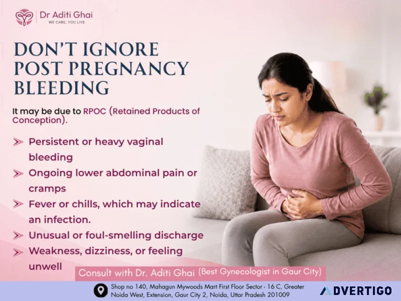 Best gynecologist in gaur city 2 post pregnancy bleeding
