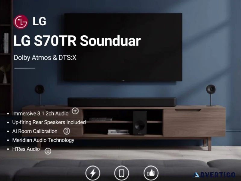 Lg s70tr soundbar powerful immersive audio amba lg