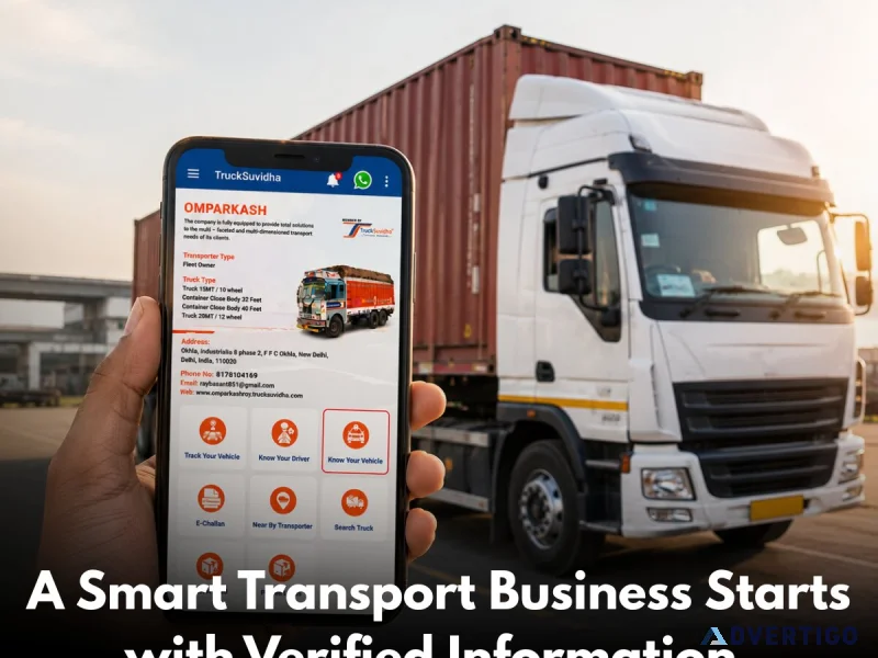 Vehicle document verification for logistics trucksuvidha