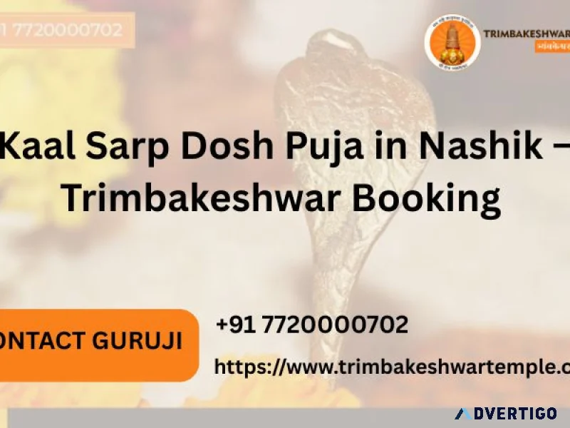 Kaal sarp dosh puja in nashik trimbakeshwar booking