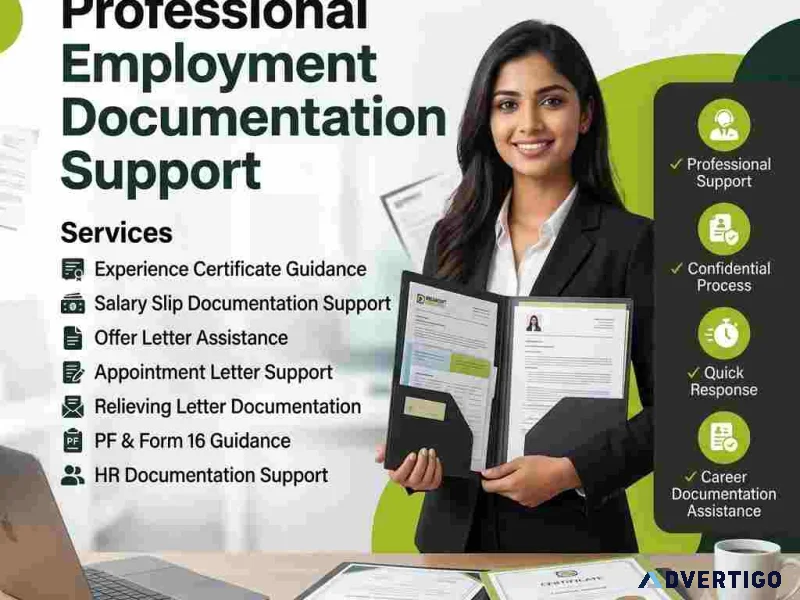 Experience documents provider in india career documentation su