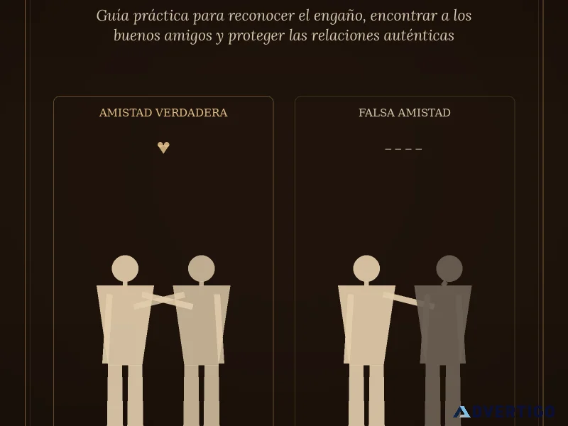 Folleto de bolsillo para identificar amistades falsas