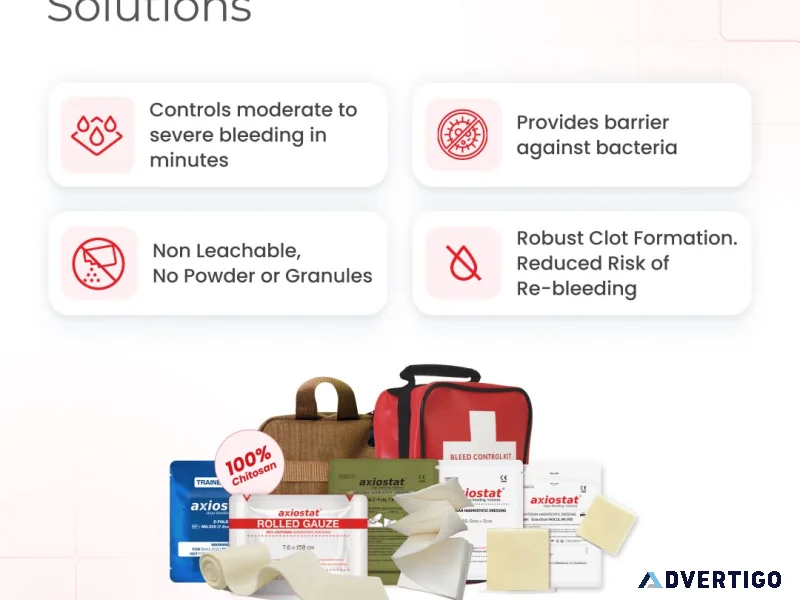 Advanced trauma and chitosanbased solutions for modern bleeding