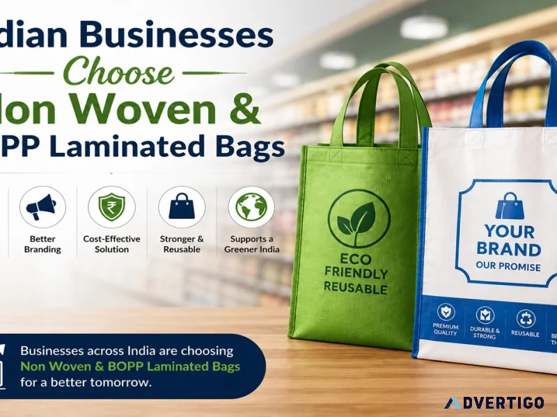 Printed bopp laminated carry bags wholesale for business india