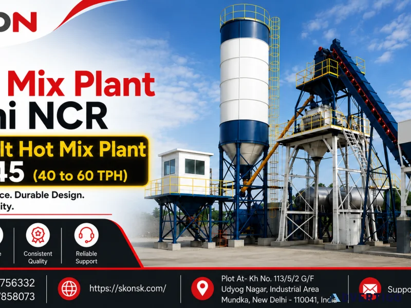 Asphalt hot mix plant dm 45 40 to 60 tph