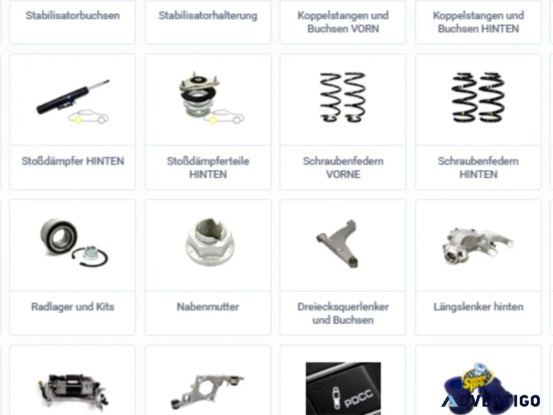 Porsche suspension axle parts