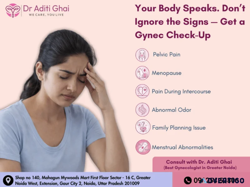 Best gynecologist in gaur city dont ignore the warning signs
