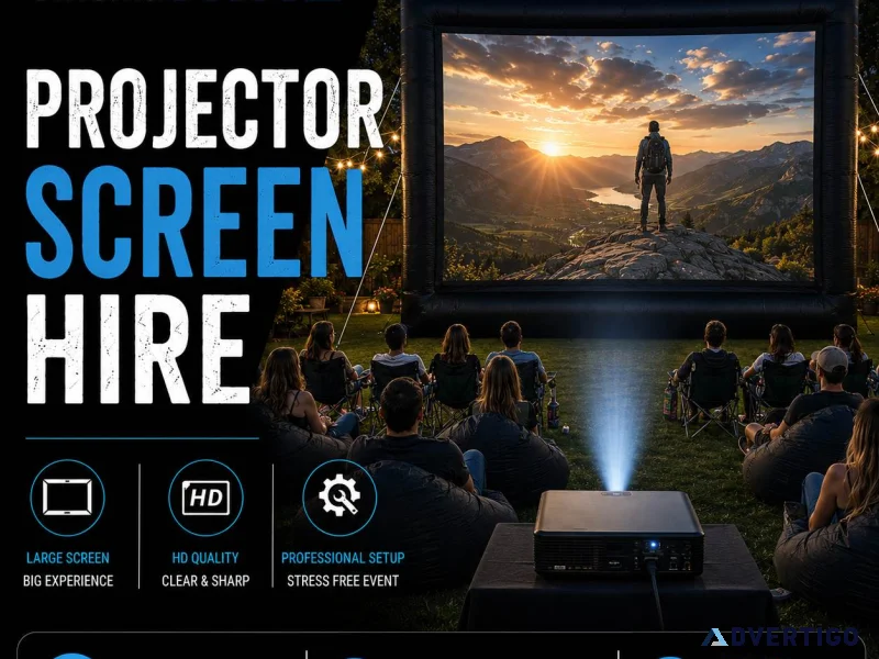 Projector screen hire in sydney for outdoor events