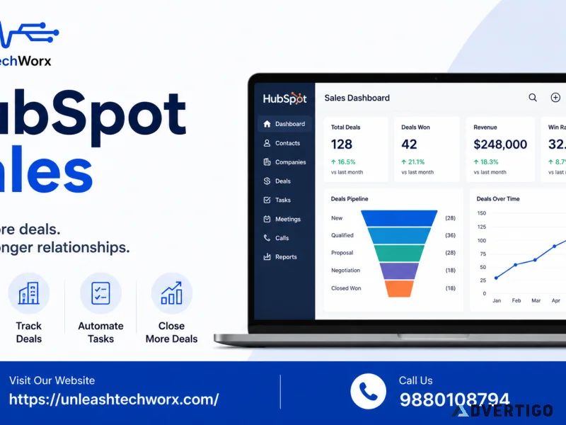 Hubspot sales services crm pipeline management sales growth