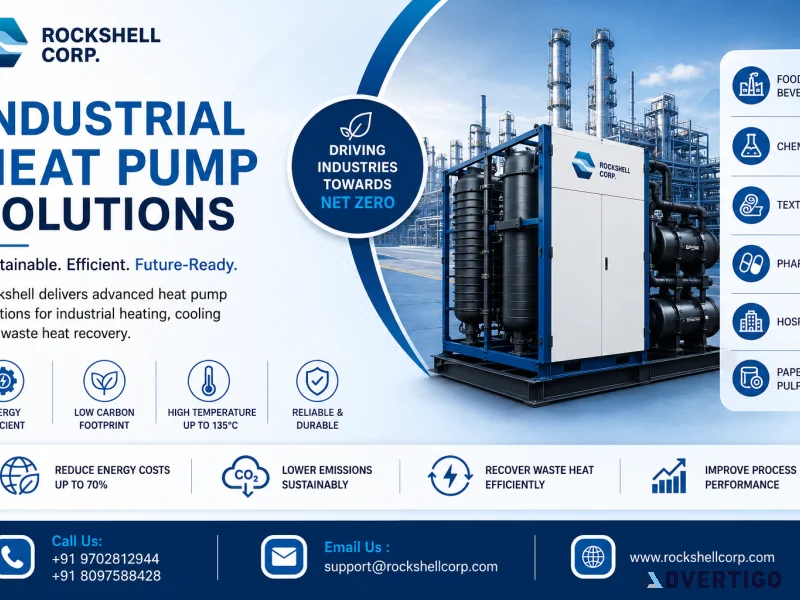 Industrial heat pump in india for energyefficient manufacturin