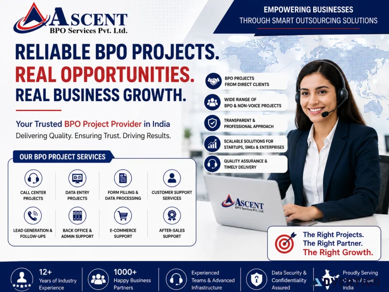 Bpo projects for businesses startups ascent bpo